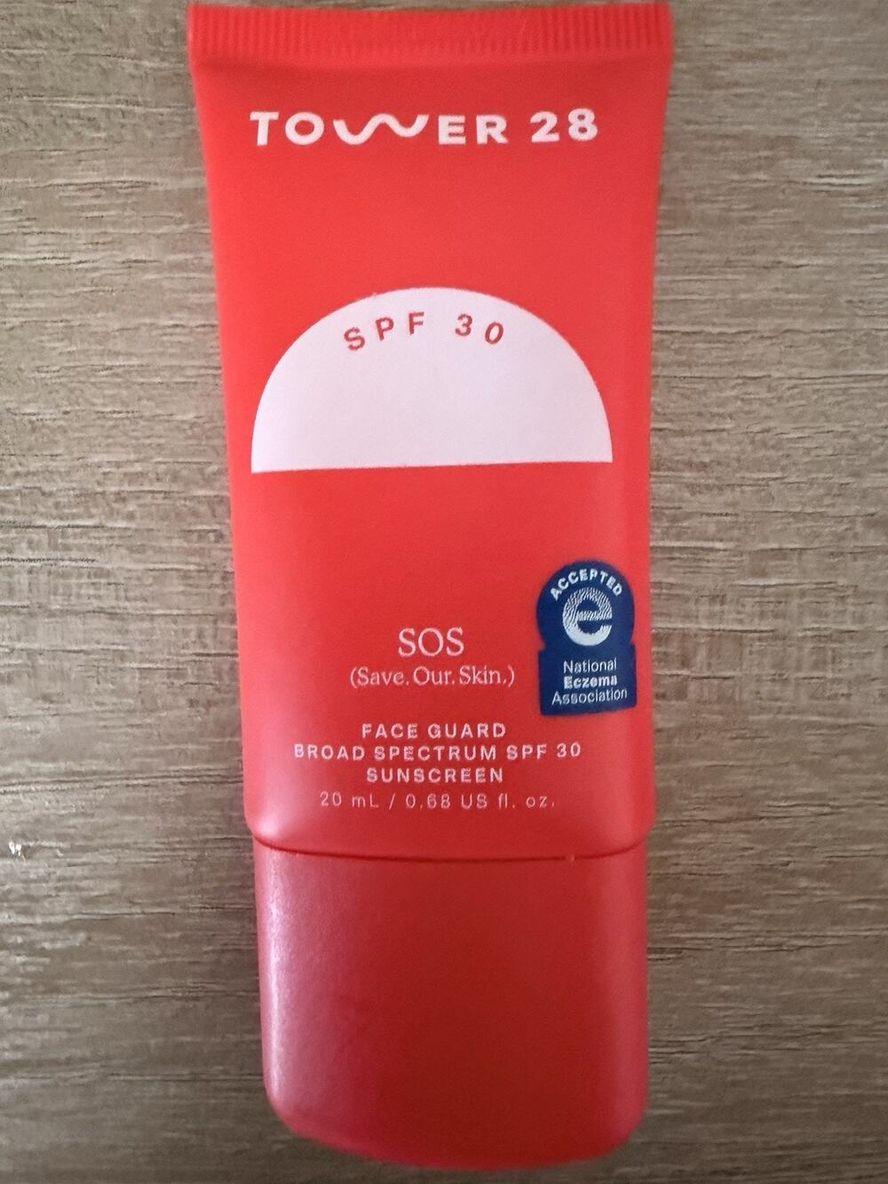 Tower 28 SOS FaceGuard SPF 30 Mineral Sunscreen .68 oz 20 ml Travel Size 8/27